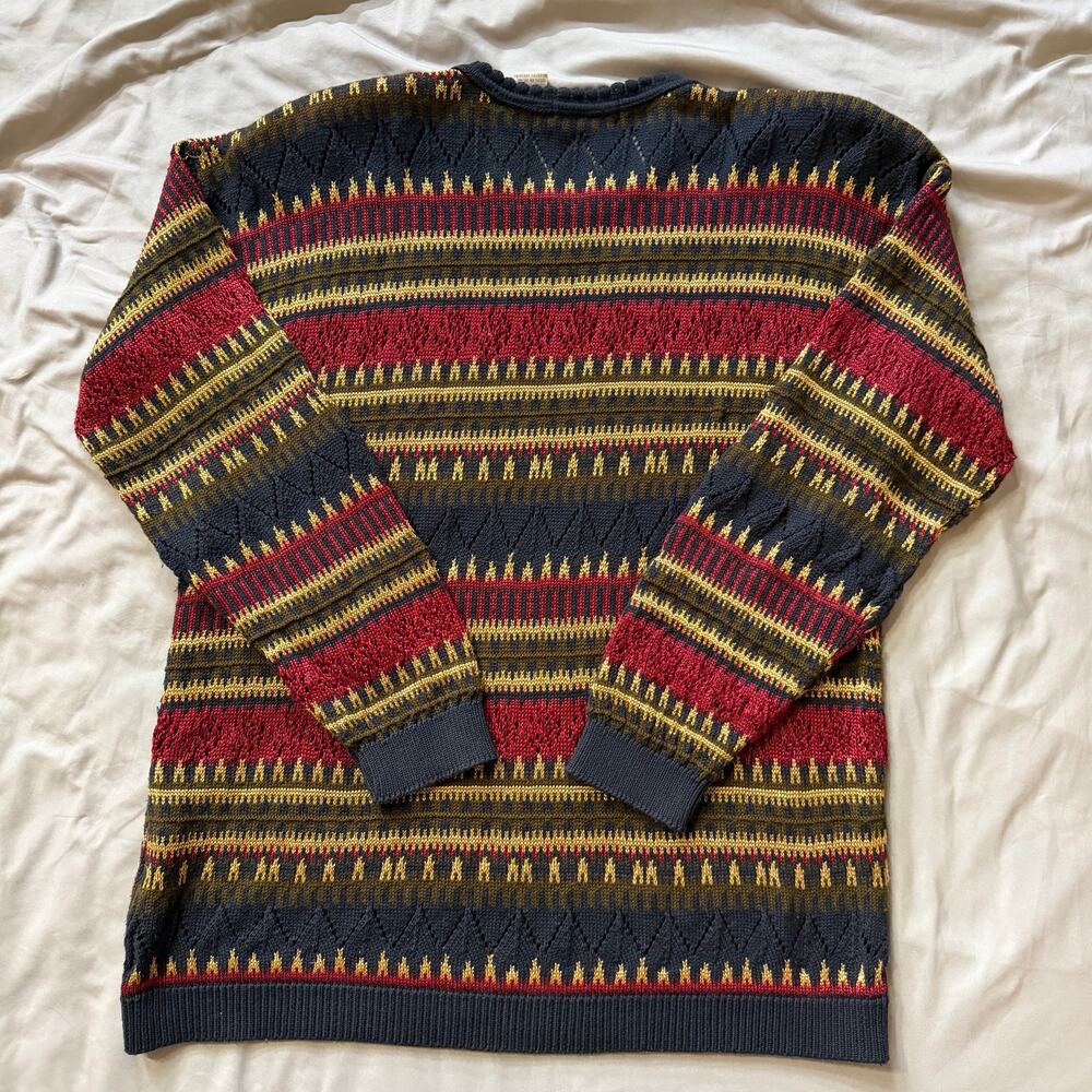 Liz Claiborne Petite Collection Fair Isle Knit Sweater Women's Petite Small - Picture 3 of 11